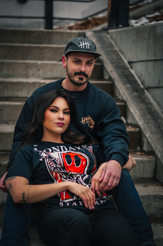 Skeleton Hands Crewneck Sweater