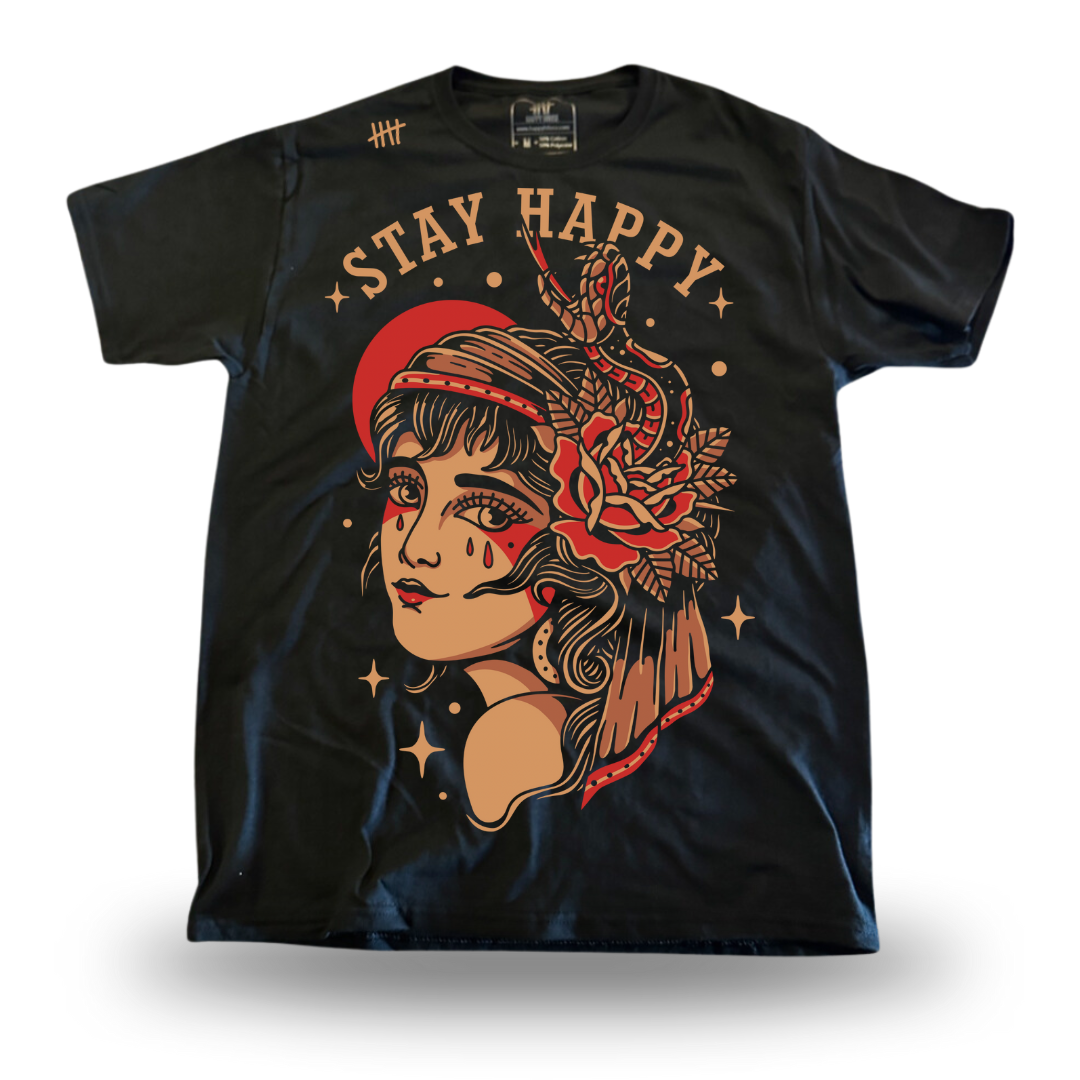 Stay Happy Snake Hair