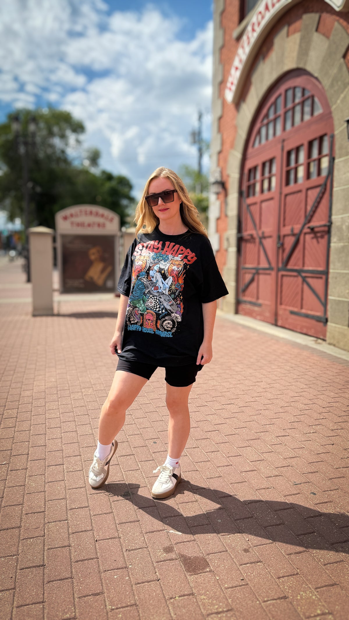 Booth Babe tattoo-inspired graphic tee product photo by HappyHouse Apparel