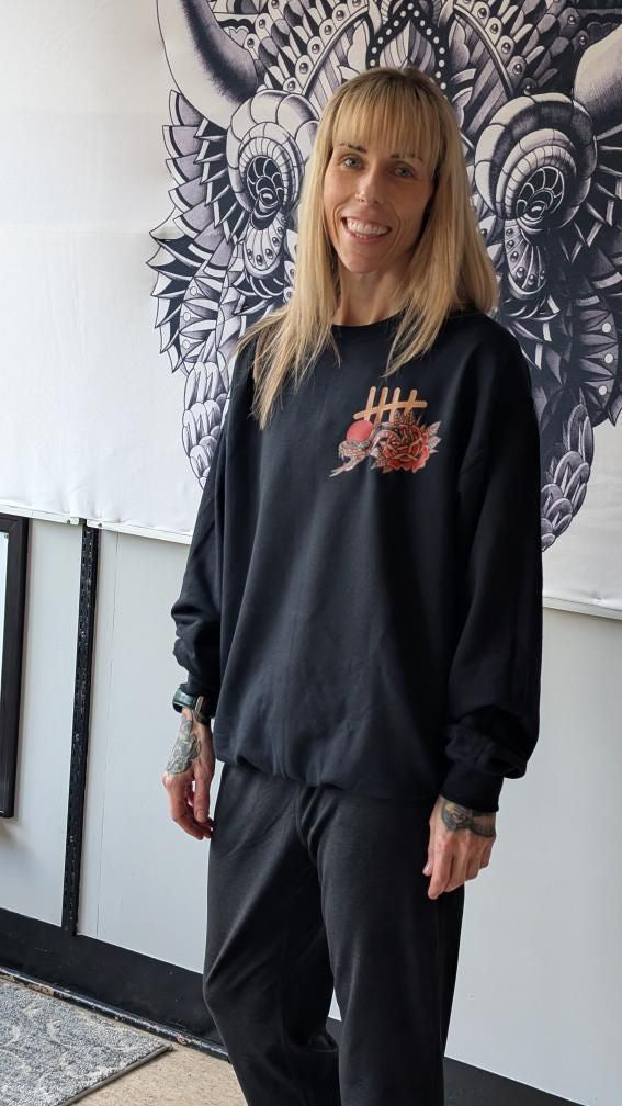 Snakehair HappyHouse graphic crewneck