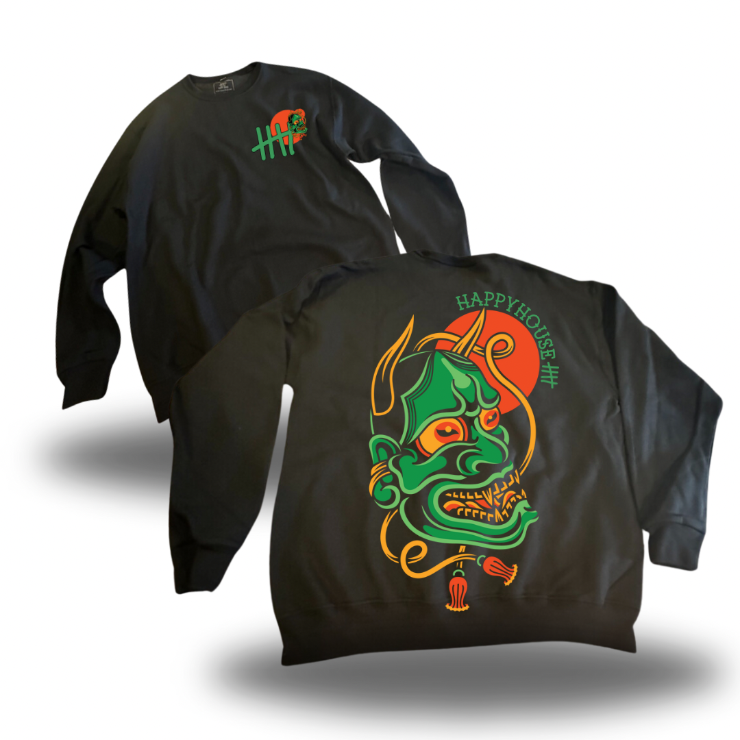 Hannya color Crewneck sweater