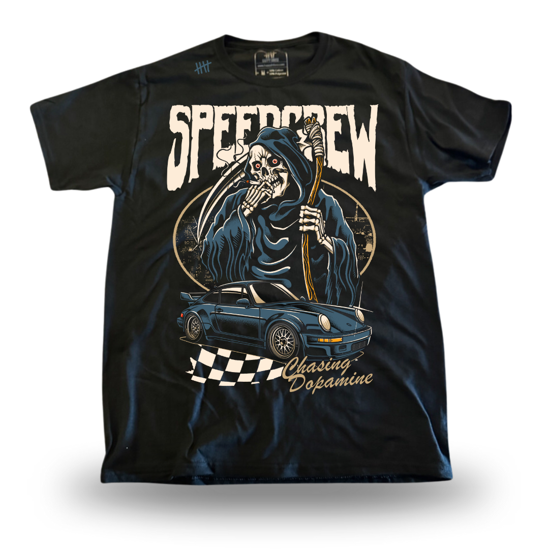SpeedCrew tattoo-inspired graphic T-shirt by HappyHouse Apparel
