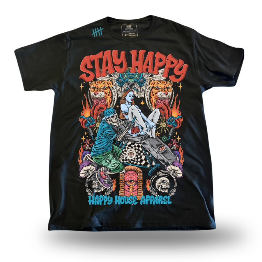 Booth Babe tattoo-inspired graphic T-shirt by HappyHouse Apparel