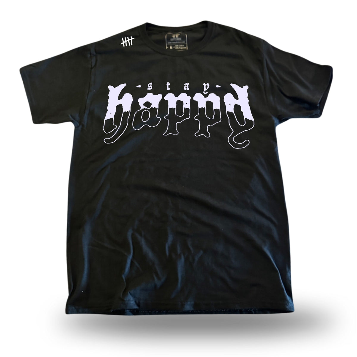 Foundation Text graphic T-shirt product view by HappyHouse Apparel