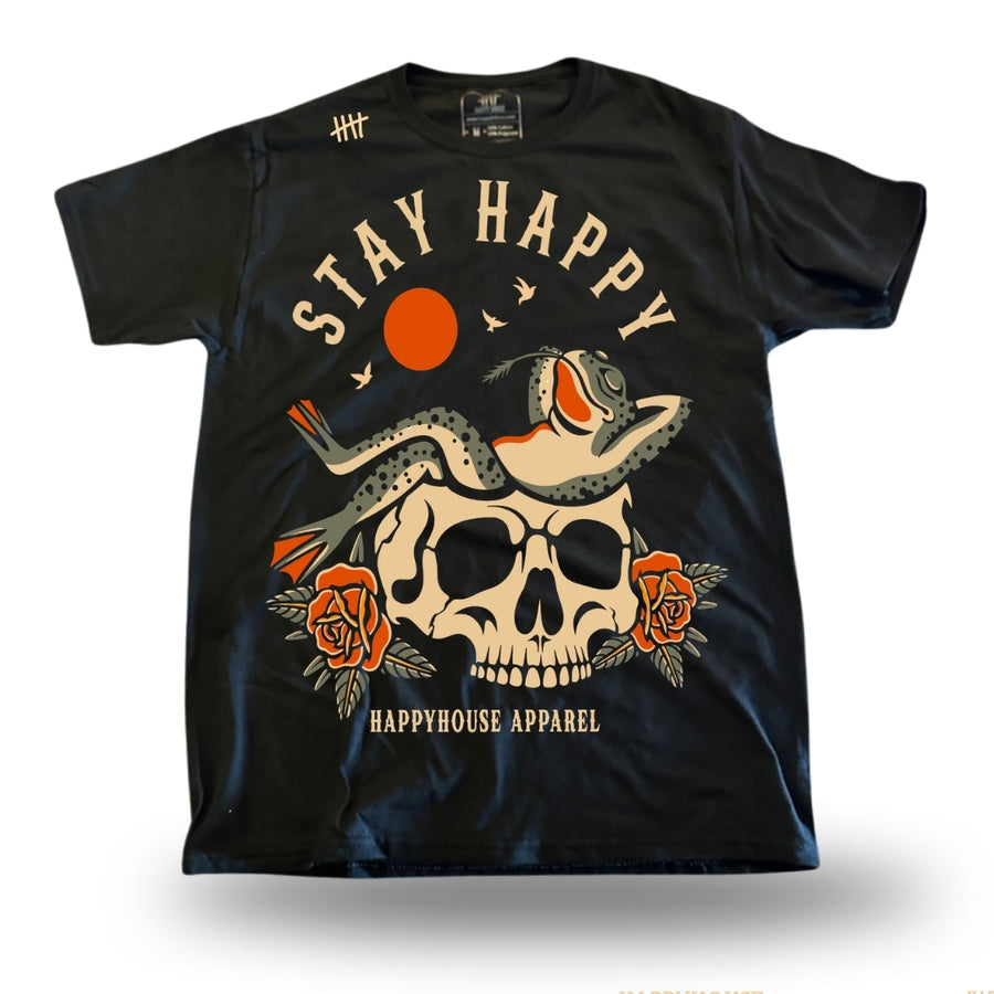 Chillin' frog graphic T-shirt by HappyHouse Apparel