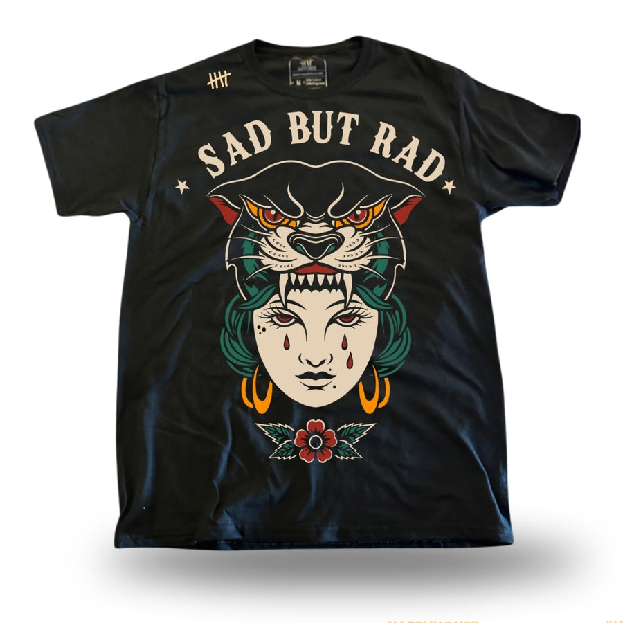 Sad But Rad graphic T-shirt by HappyHouse Apparel