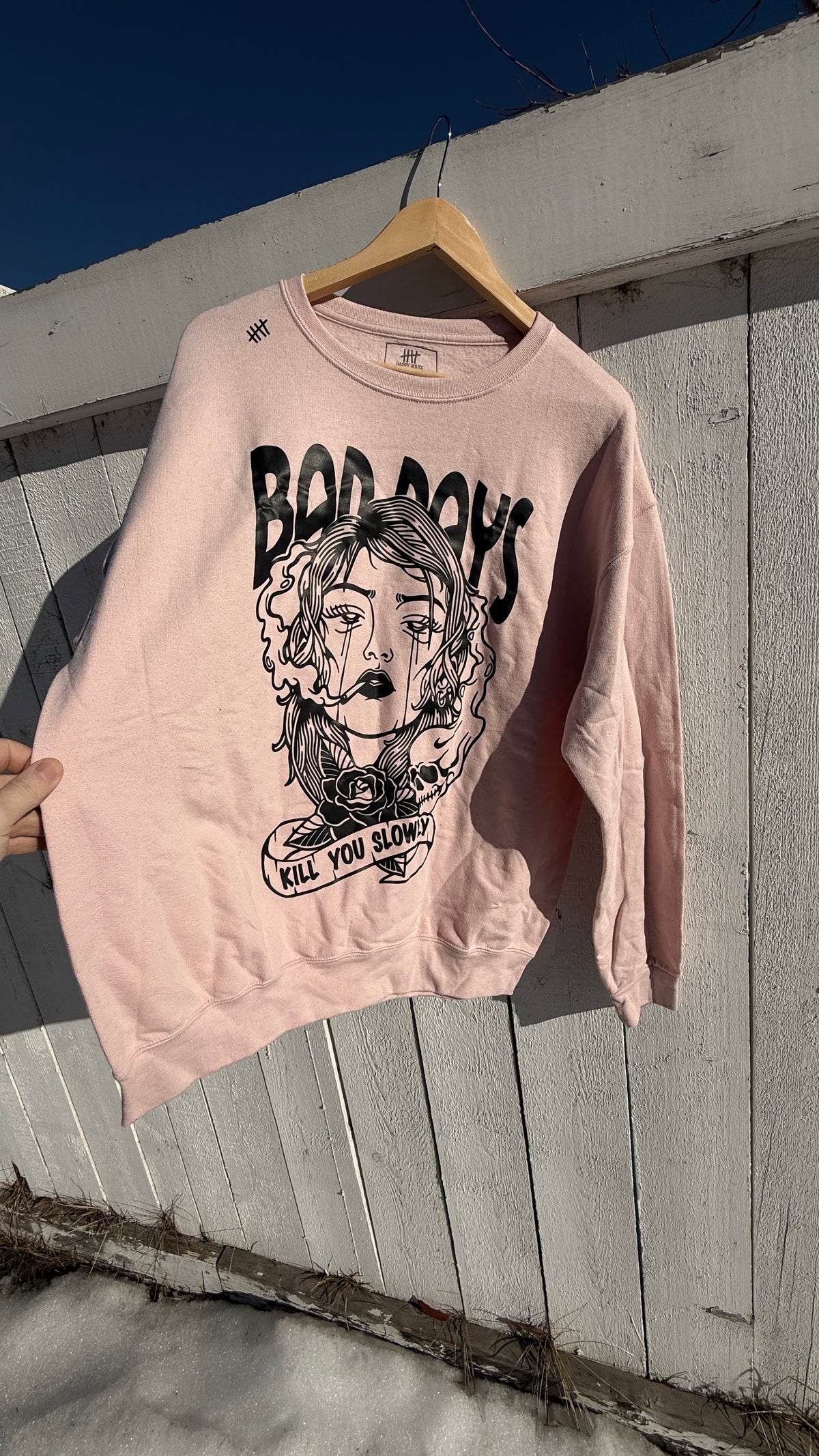Bad Days HappyHouse graphic crewneck