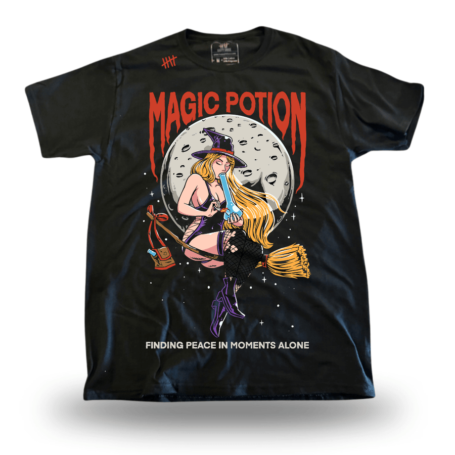 Magic Potion tattoo-inspired graphic T-shirt by HappyHouse Apparel