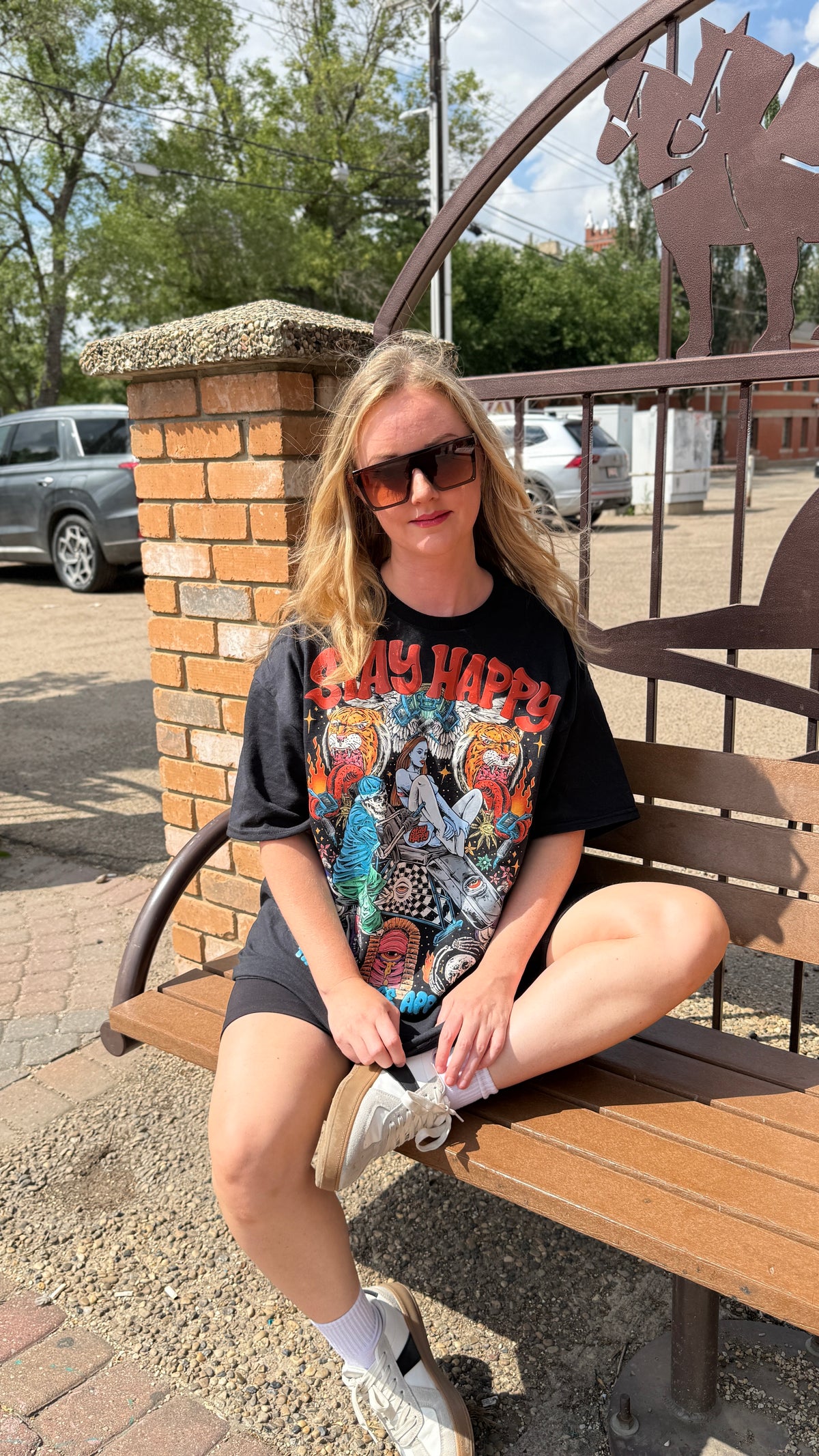 Booth Babe graphic T-shirt product image by HappyHouse Apparel