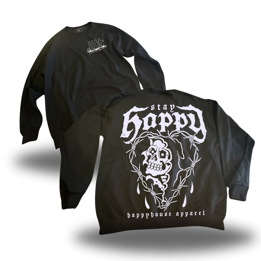 Love Reaper White HappyHouse graphic crewneck