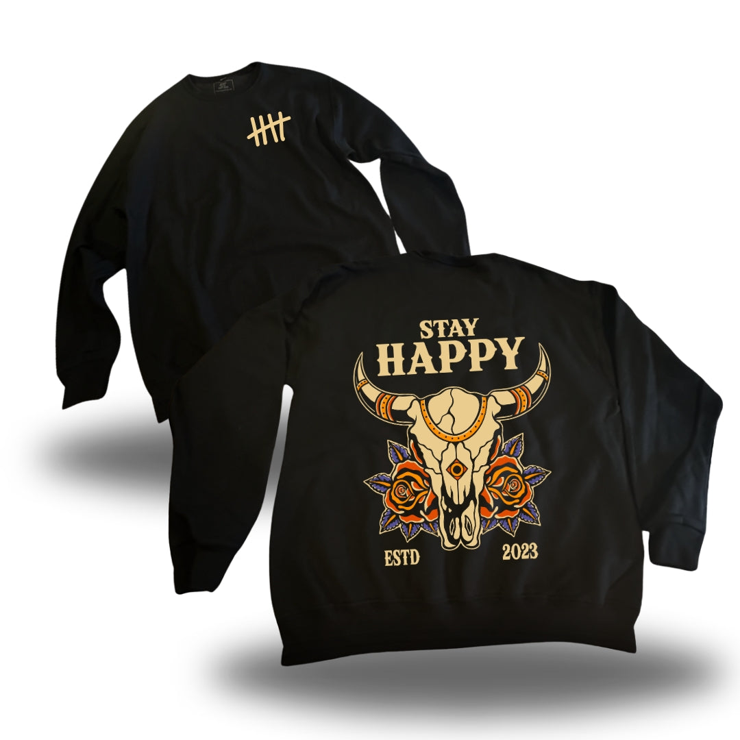Western Cowhead - Crewneck Sweater