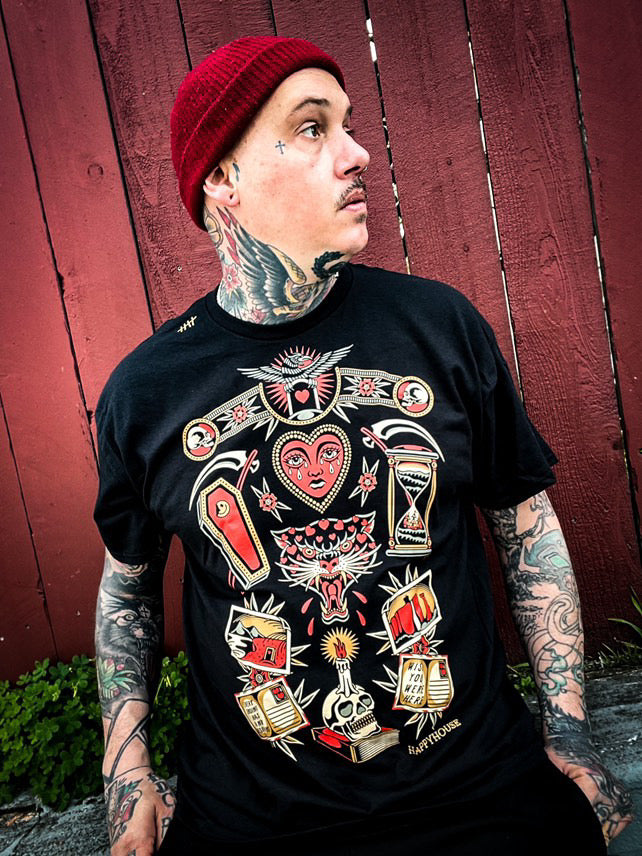Dear Valentine graphic tee lifestyle photo by HappyHouse Apparel