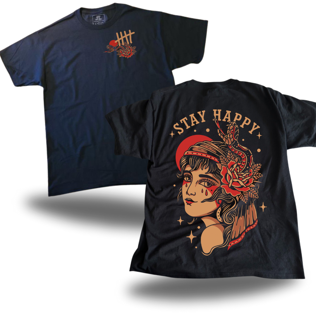 Stay Happy Snake Hair