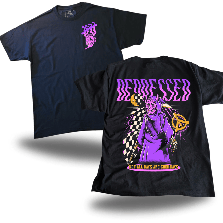 Mat.Blak Depressed graphic T-shirt by HappyHouse Apparel