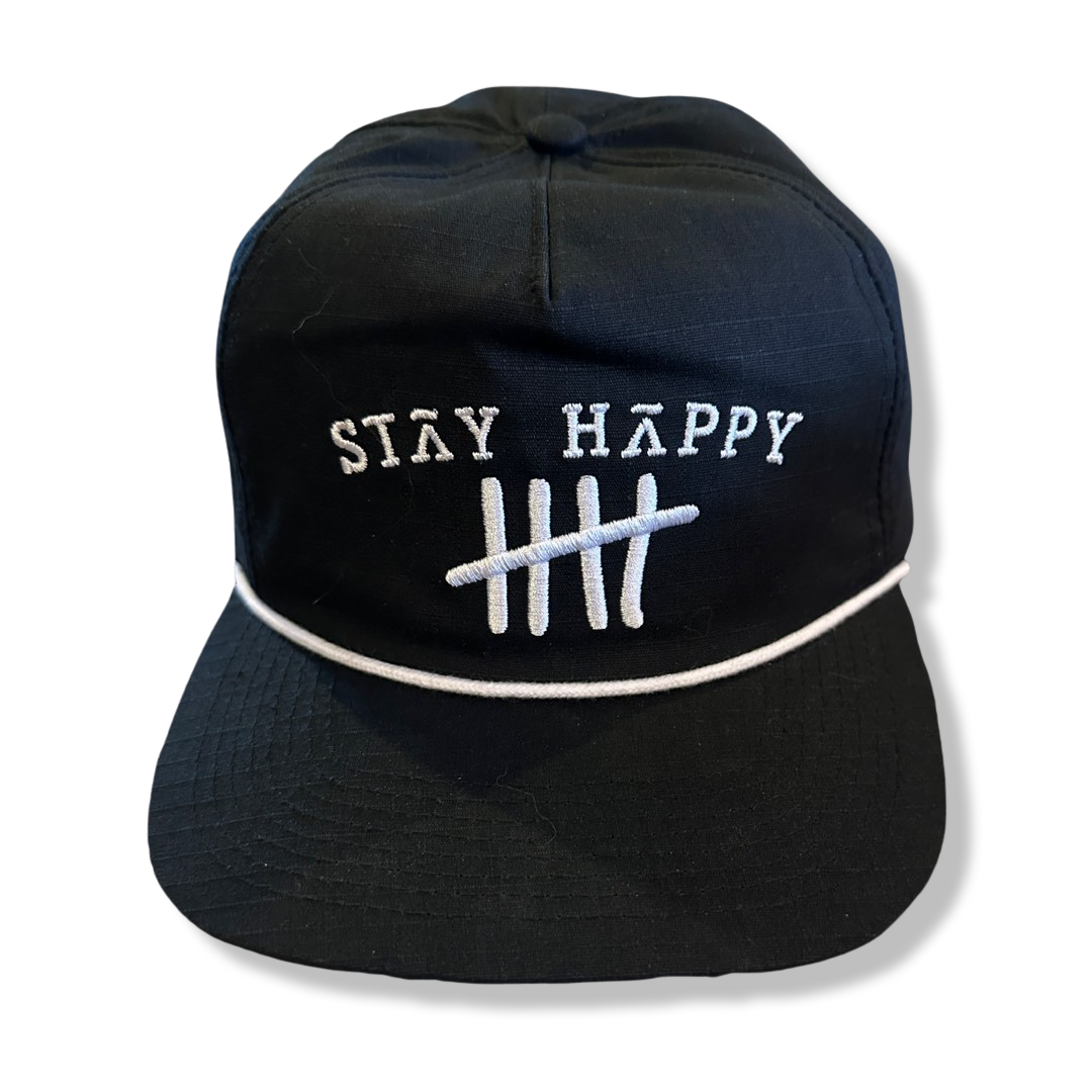 Black and White HappyHouse dad hat