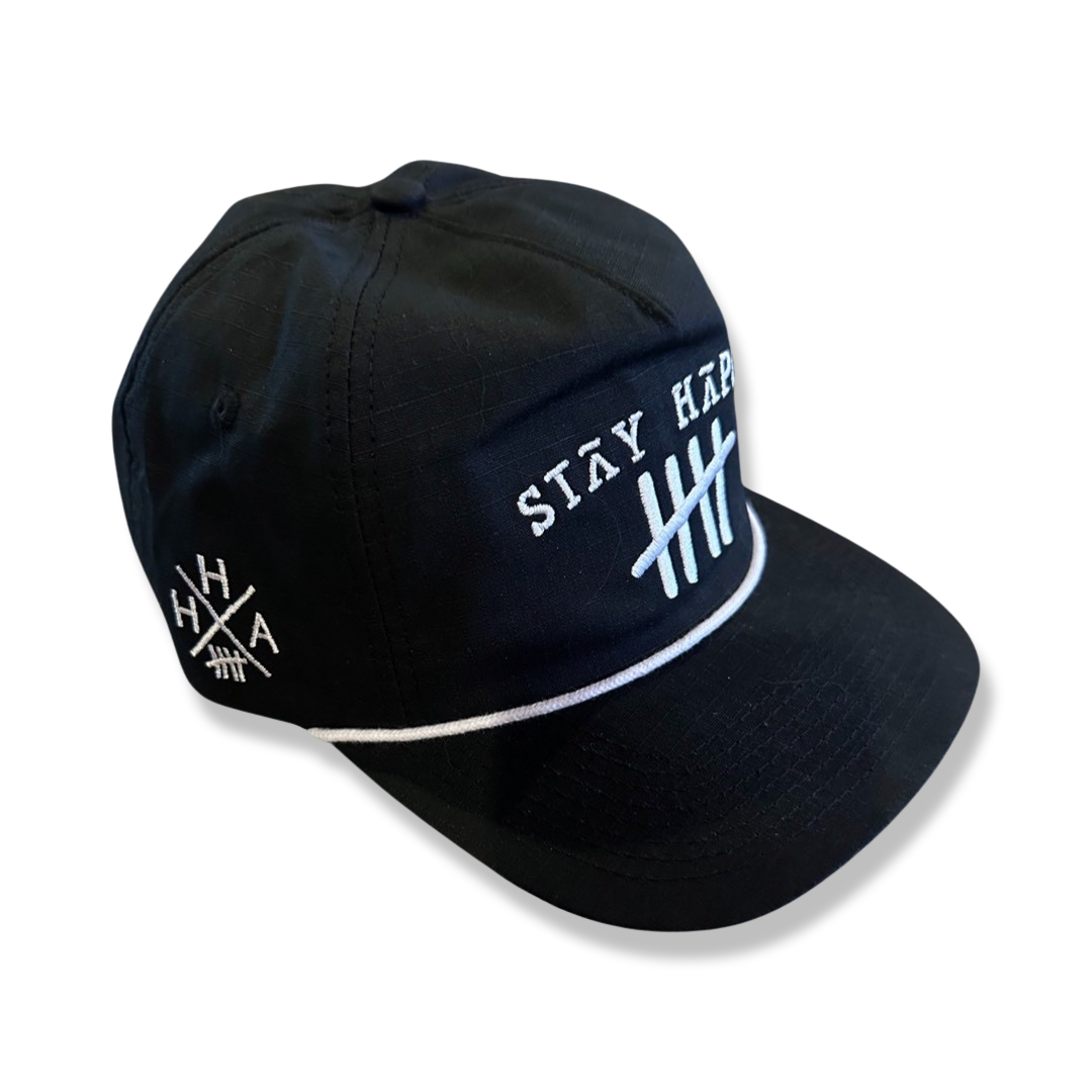 Black and White HappyHouse dad hat