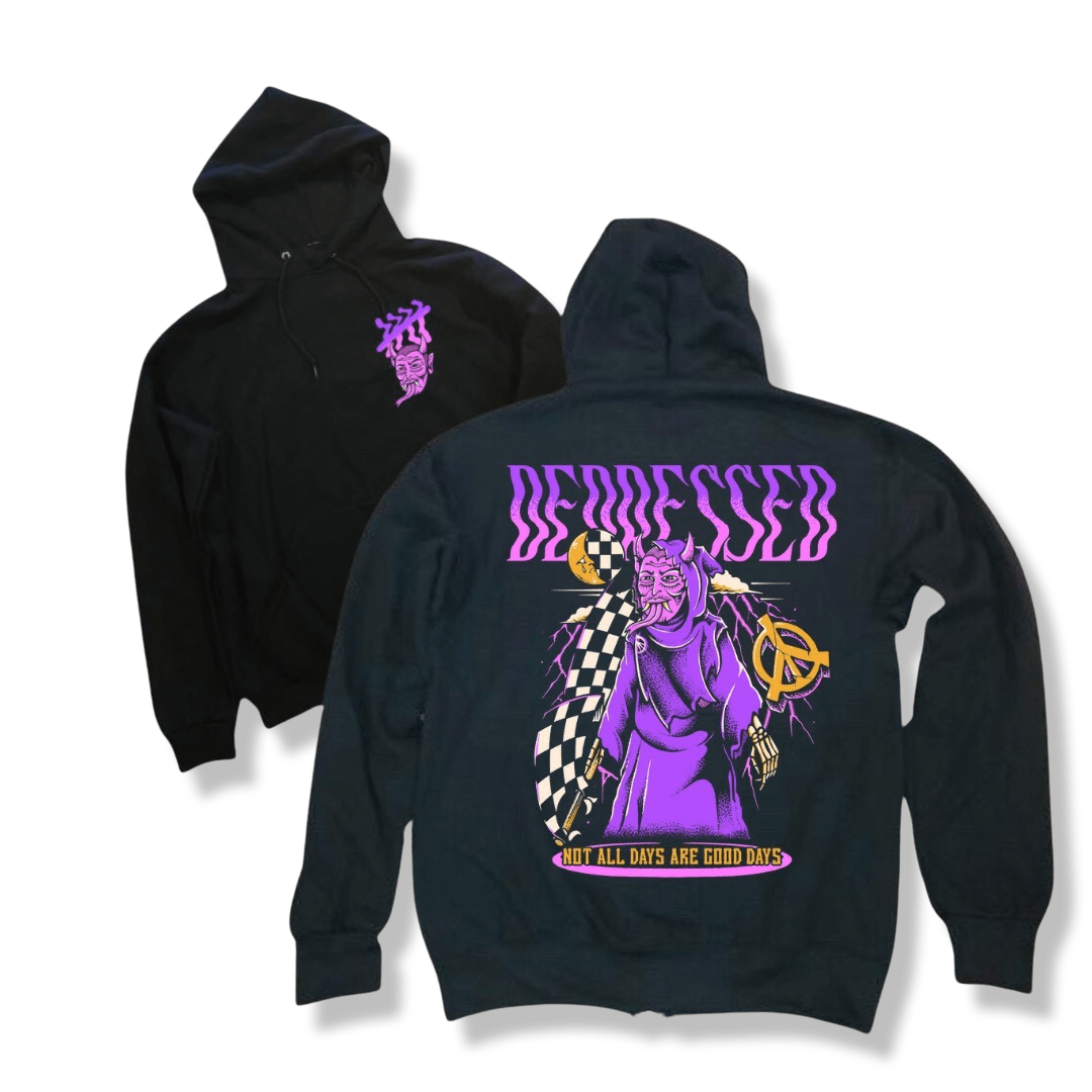 Mat.Blak Depressed graphic pullover hoodie by HappyHouse Apparel