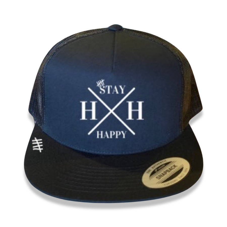 Stay Happy Cross Trucker Hat - HappyHouse trucker hat