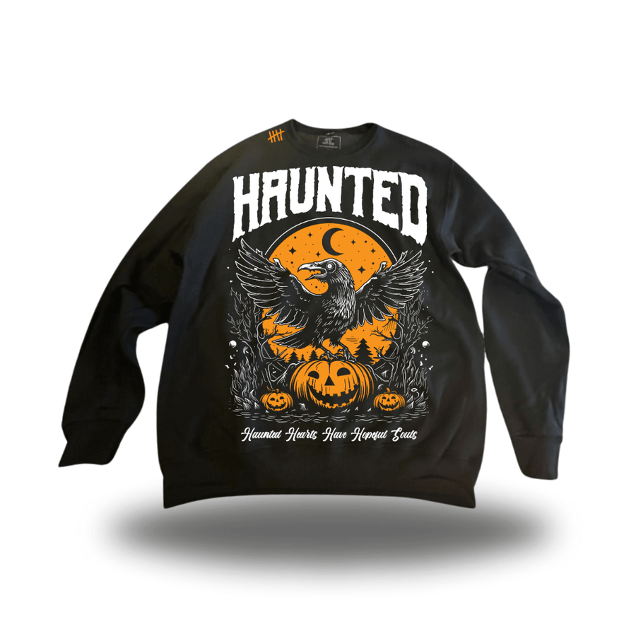 Haunted HappyHouse graphic crewneck
