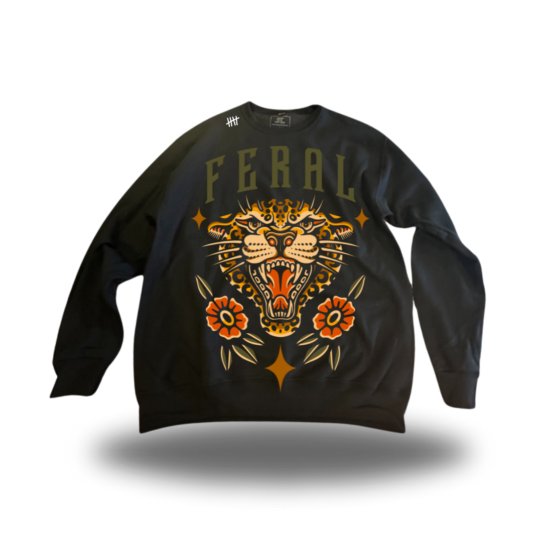 Feral HappyHouse graphic crewneck