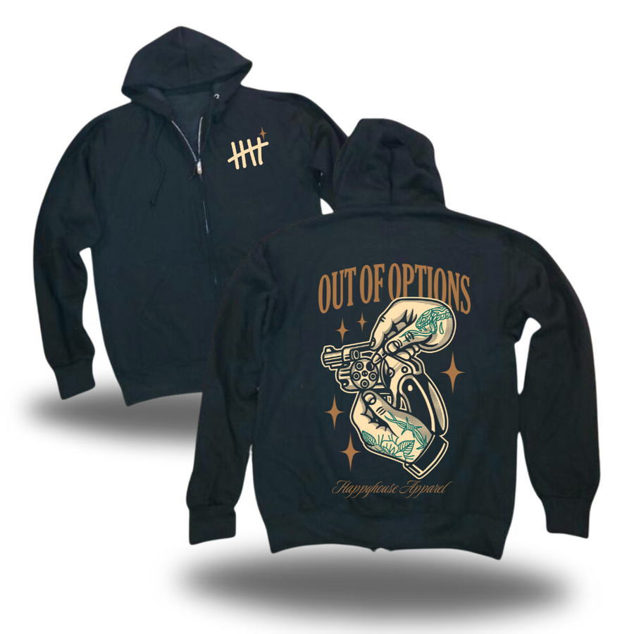 Out Of Options - ZIPUP Hoodie