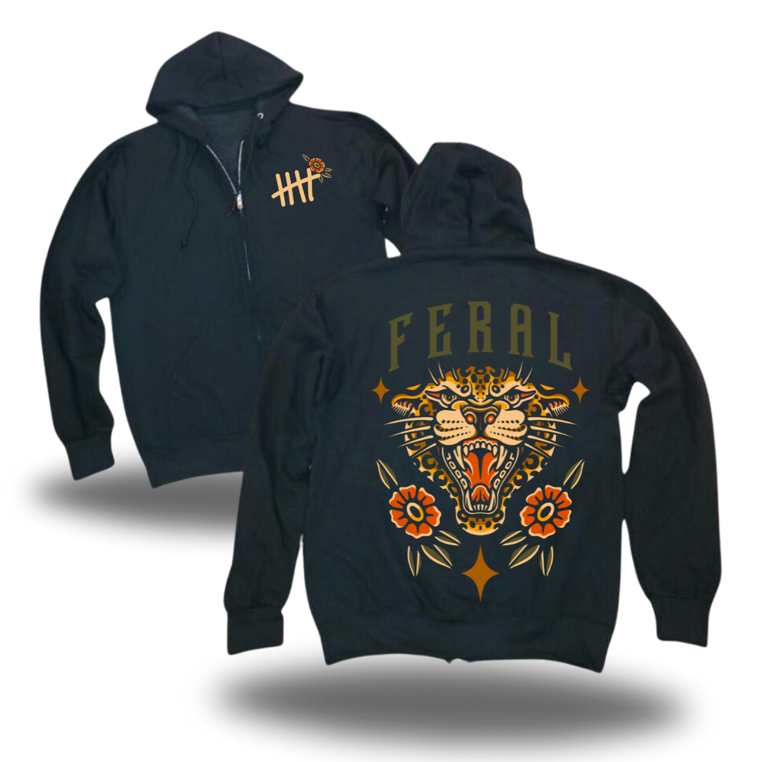 Feral - ZIPUP Hoodie