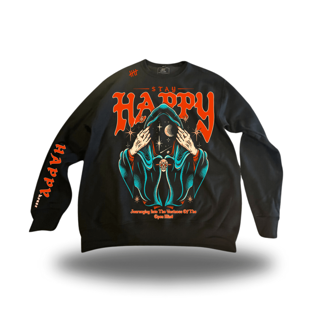 Mind Space HappyHouse graphic crewneck
