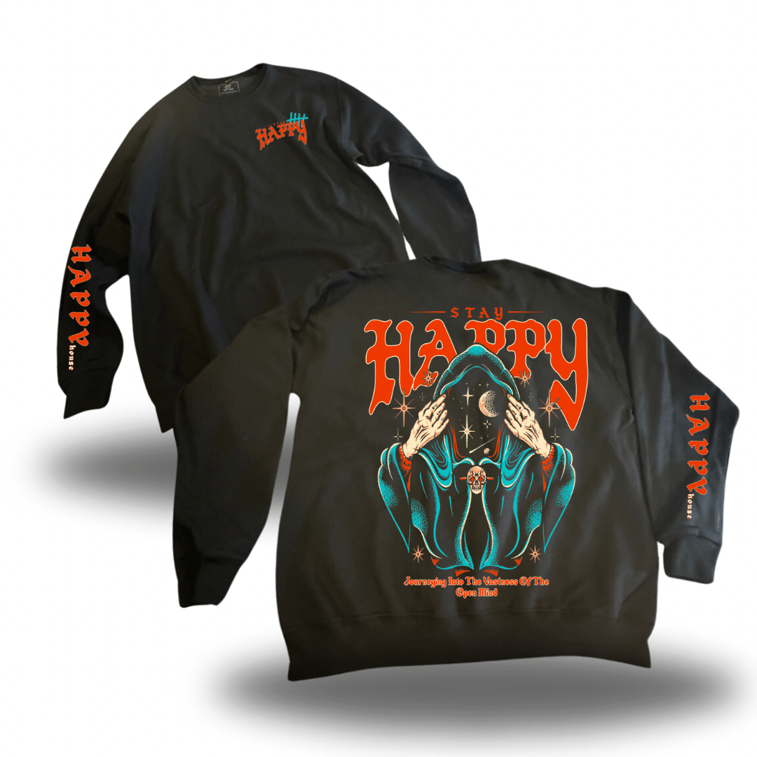 Mind Space HappyHouse graphic crewneck