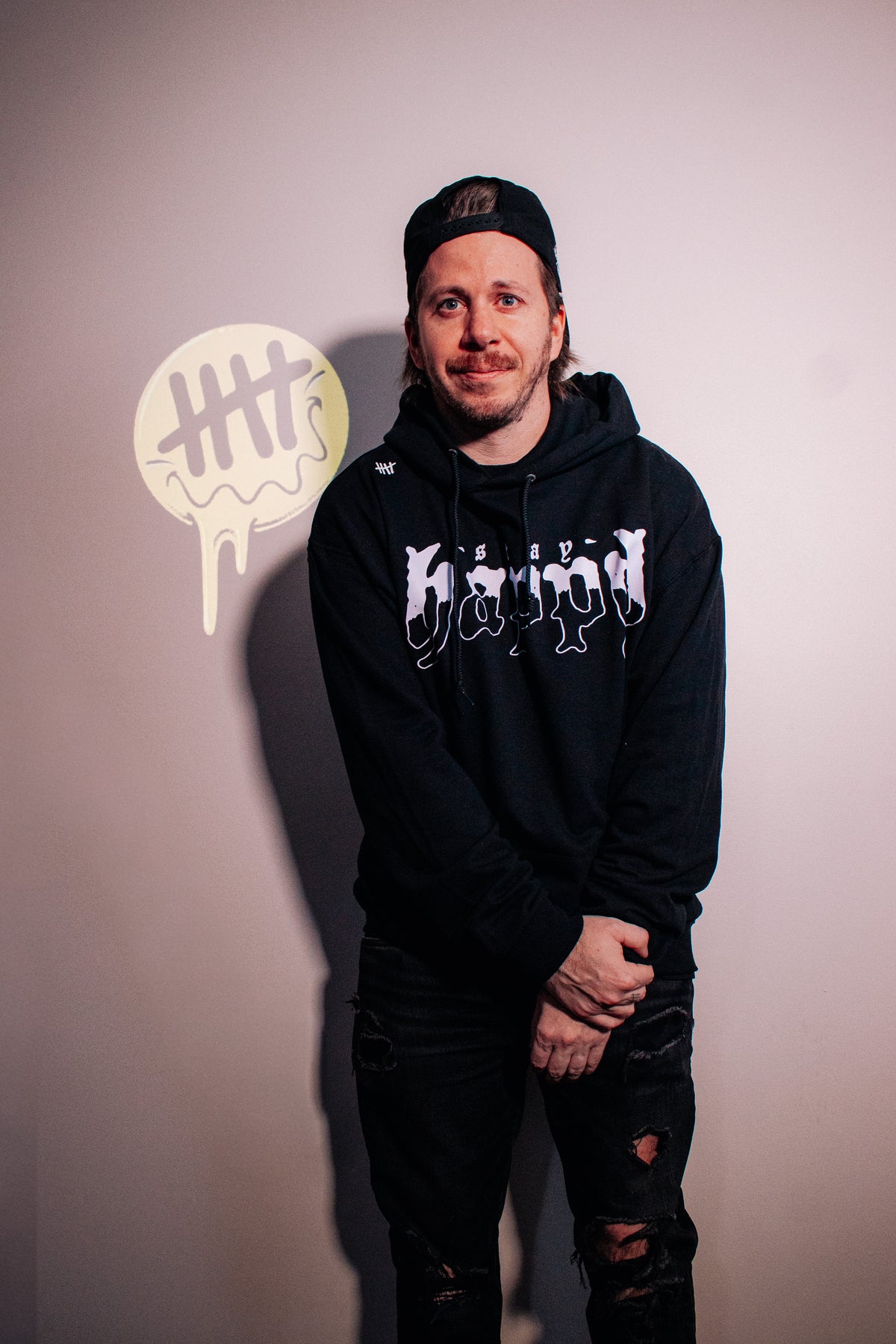 Foundation Text graphic pullover hoodie product photo by HappyHouse Apparel