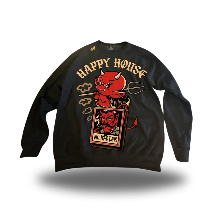 Devil HappyHouse graphic crewneck