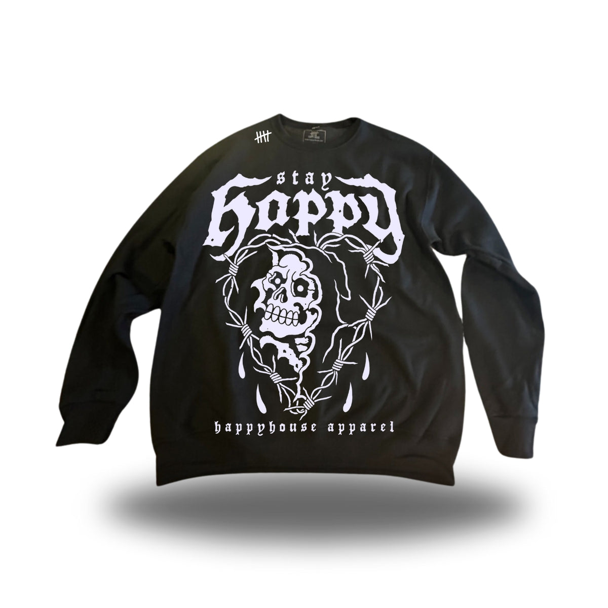 Love Reaper White HappyHouse graphic crewneck