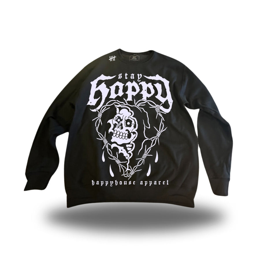 Love Reaper White HappyHouse graphic crewneck