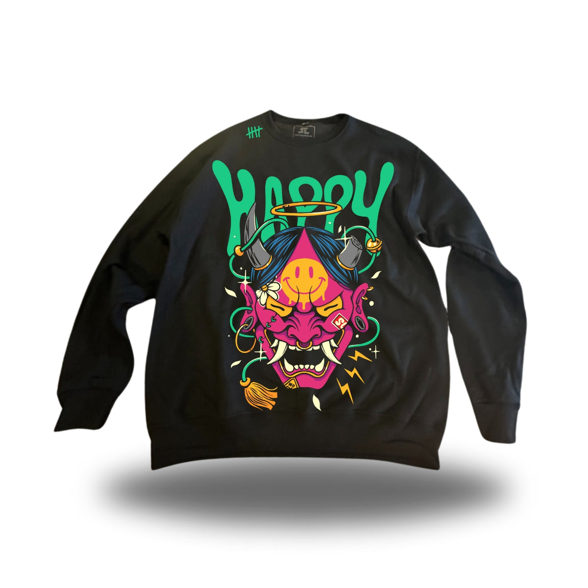 Far Out Oni HappyHouse graphic crewneck