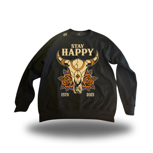 Western Cowhead - Crewneck Sweater