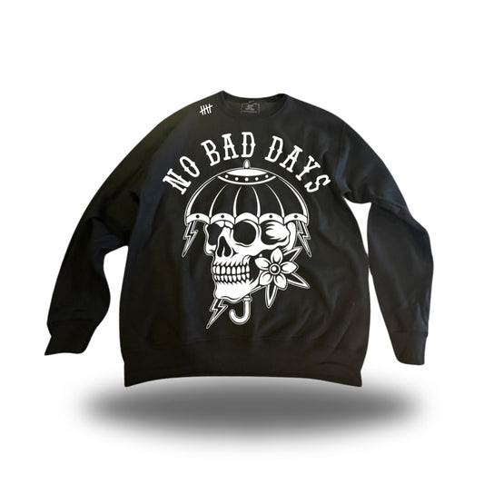 No Bad Days Skull - Crewneck Sweater