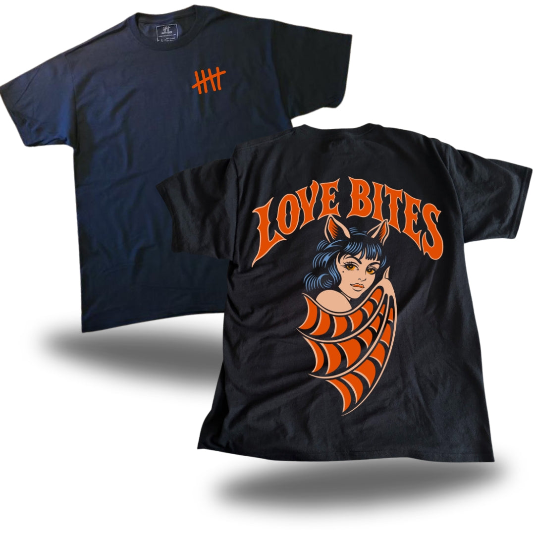 Love Bites HappyHouse T-shirt, back print